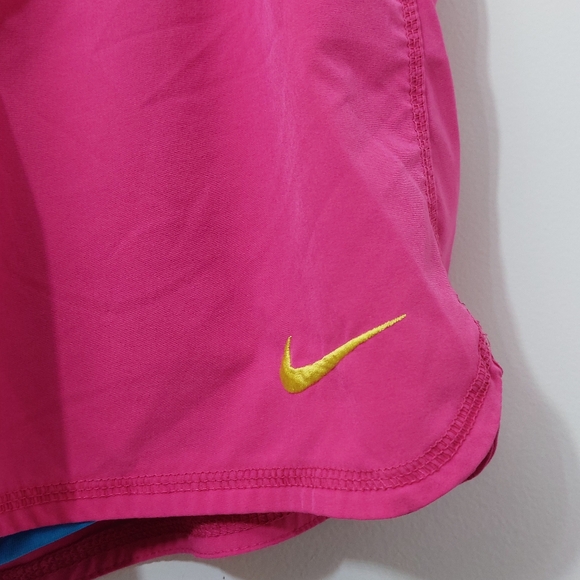Nike Women's Size Medium Shorts Magenta Pink and Bright Blue Running Short - Picture 3 of 10